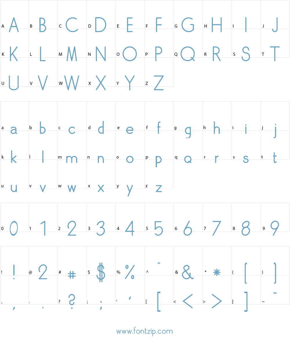 Skarpa Regular Font Character